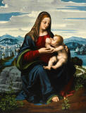 Marco-de-Oggiono-1515-Madonna-latte-and_Child_before_a_Landscape-