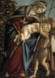 botticelli13 Madonna and Child and the Young St John the Baptist_1490.jpg (245271 bytes)