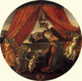 botticelli1 The Virgin and Child with Three Angels_Madonna del Padiglione_1493.jpg (377988 bytes)