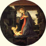 botticelli3 The Virgin Adoring the Child_1490_nationalgallerywashinton4.jpg (327843 bytes)