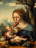 Master-of-the-Parrot-atribuido-1525-50-The-Madonna-nursing-the-Christ-Child