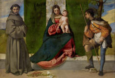 tiziano-1510-Virgen+ninio+entre+san´+Antonio+Padua+san´+Roque