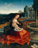 Bernaert-van-Orley-Vergine-alla-fontana-o-Madonna-che-allatta-il-Bambino-presso-una-fontana-pinacoteca-Ambrosiana-