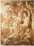 Goltzius-autorretrato-al-fondo baco venus ceres 1606