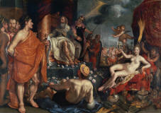 Hendrik_Goltzius-Hermes_presenting_Pandora_to_King_Epimetheus_1611