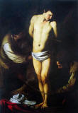 Caravaggio atribuido Martirio de San Sebastian