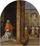 carducho-Reconocimiento-del-cartujo-y-cardenal-San-Nicolas-Albergati