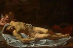Charles-Le-Brun-Cristo-morto-compianto-da-due-angeli-1642-45