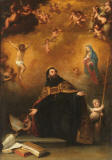 MURILLO-BARTOLOMe-ESTEBAN-1664-San-Agustin-entre-Cristo-y-la-Virgen