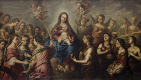 bocanegra-La-Virgen+santos-y-angeles-Deposito-convento-Bernardas-de-Alcala