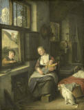 Cornelis_Dusart-Een_moeder_met_haar_kinderen_Rijksmuseum