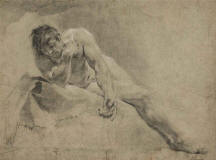 giovanni-battista-piazzetta-a-reclining-male-nude,-probably-a-study-for-narcissus