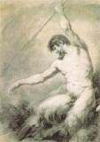 franCois-andrE-vincent-satyre-brandissant-un-Epieu-de-chasse-1772
