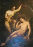 Nicolas de Courteille. 1768-NOT EARLY 1830. Amor (Eros) and Psyche. Oil on canvas. St. Michael's Castle, St. Pitersburg, Russa