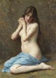Alexandre_Jacques_Chantron_-_A_seated_nude_with_a_blue_drape