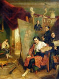 Wilhelm-August-Golicke-En-el-estudio-del-pintor-1832