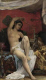 Lematte-Jacques_Francois_Fernand-Odalisque_playing_with_a_Monkey