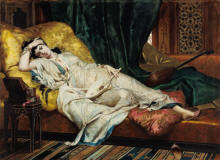 hippolyte-berteaux-odalisque-with-a-lute-1876