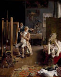 Luis-Jimenez-Aranda-En-el-taller-del-pintor-1882