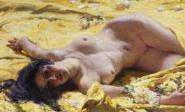 Angelo Garino-interno-con-modella-nuda