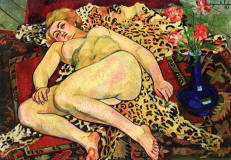 susan-valadon-1923-Catherine-Reclining-Nude-Leopard-Skin