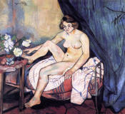 suzanne-valadon-Nude-Seated-Bed-1925