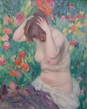 jacques-cancaret-1913-nu-feminin-aux-fleurs