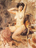 augustus-john-seated-nude-c.1925