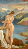 august-jonh-nude-bather-in-the-welsh-mountains