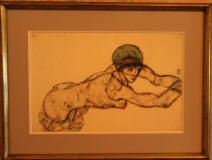 Egon-Schielle-femanle-nude-green-bonnet-1914-museo-albertina-viena-anarkasis
