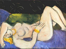 Matisse-1936-Reclining-Nude-on-Violet-Background-1936