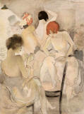 Jeanne-Mammen-Girls-in-the-Dressing-Room-1928