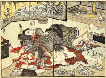 Utagawa-Toyokuni-serie-Kaichu-kagami-Espejos-de-la-vagina-1823-Doble-suicidio