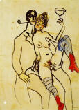 angel-Fernandez-de-Soto-con-mujer-1903-Pablo-Picasso
