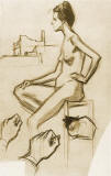 picasso-1903-dibujo-desnudo