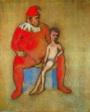 Pablo-Picasso-Bufon-y-joven-acrobata-1905
