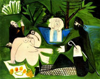 Pablo-Picasso-El-almuerzo-sobre-la-hierba-Manet-1960