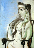 Pablo-Picasso-Mujer-desnuda-sentada-en-una-silla-1963