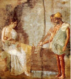 Pompeii-House-of-the-Epigrams-Painting-of-Danae-and-Baby-Perseus