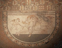 Europa-Mosaico procedente de la Villa romana de Lullingstone-Farningham-Kent-Gran-Bretania