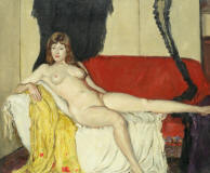 Denys-George-Wells-Reclining-nude