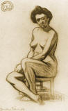 picaso-1899-desnudo-sentado